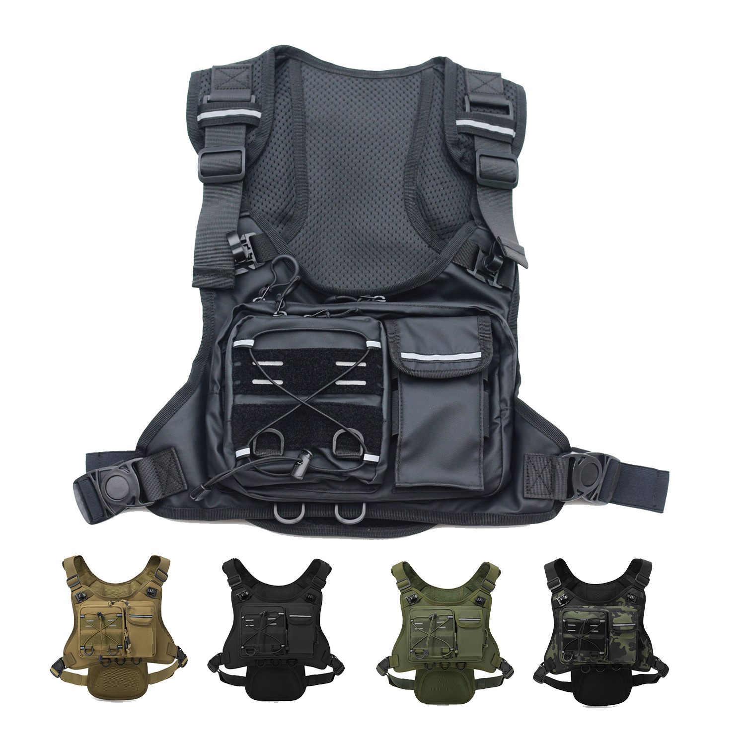 Running Gear Bag For Men - Colete Tático Leve e Ajustável com