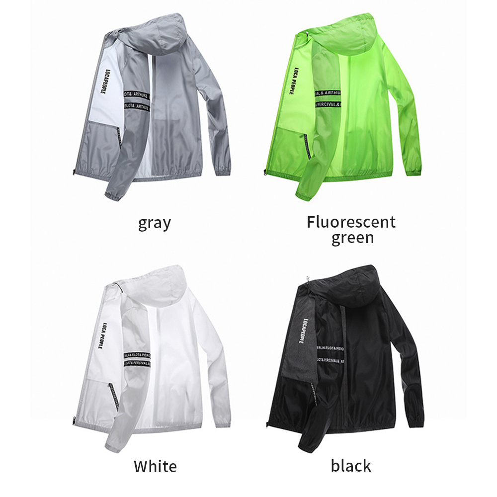 Running Gear Jacket - Proteção solar masculino verão ciclismo jaqueta