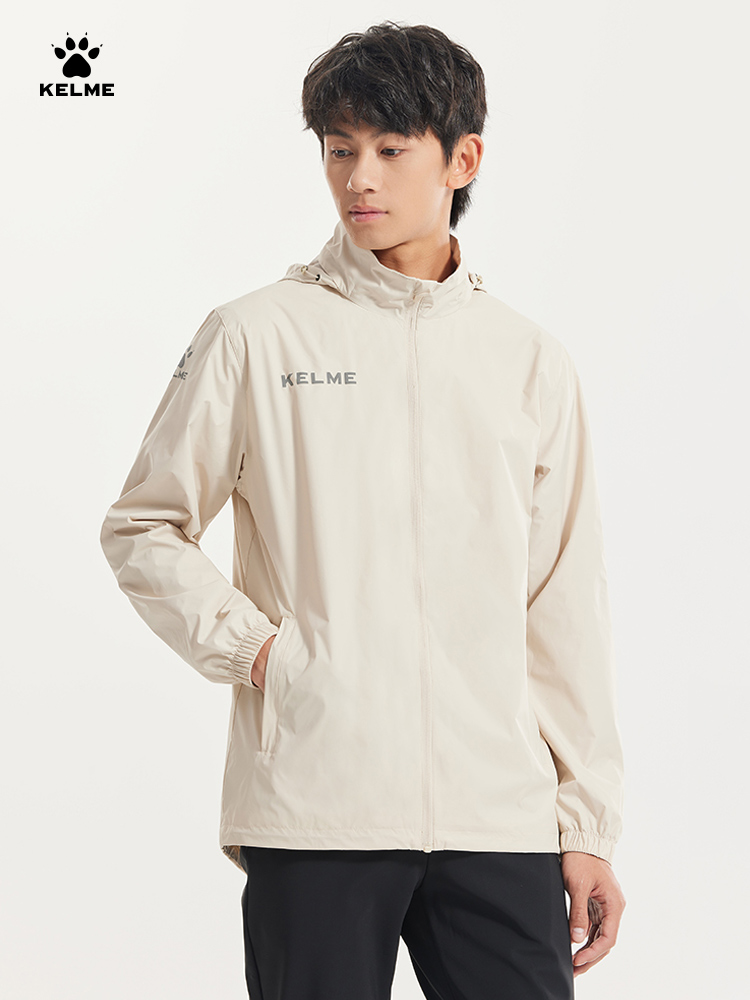 Running Gear Jacket - KELME-Blusão Desportivo Masculino, Windproof, Futebol, Impermeável,