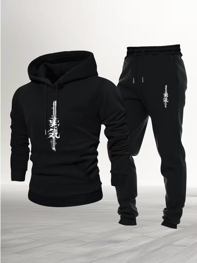 Running Gear Shop - Conjunto Casual Urbano Masculino de Duas