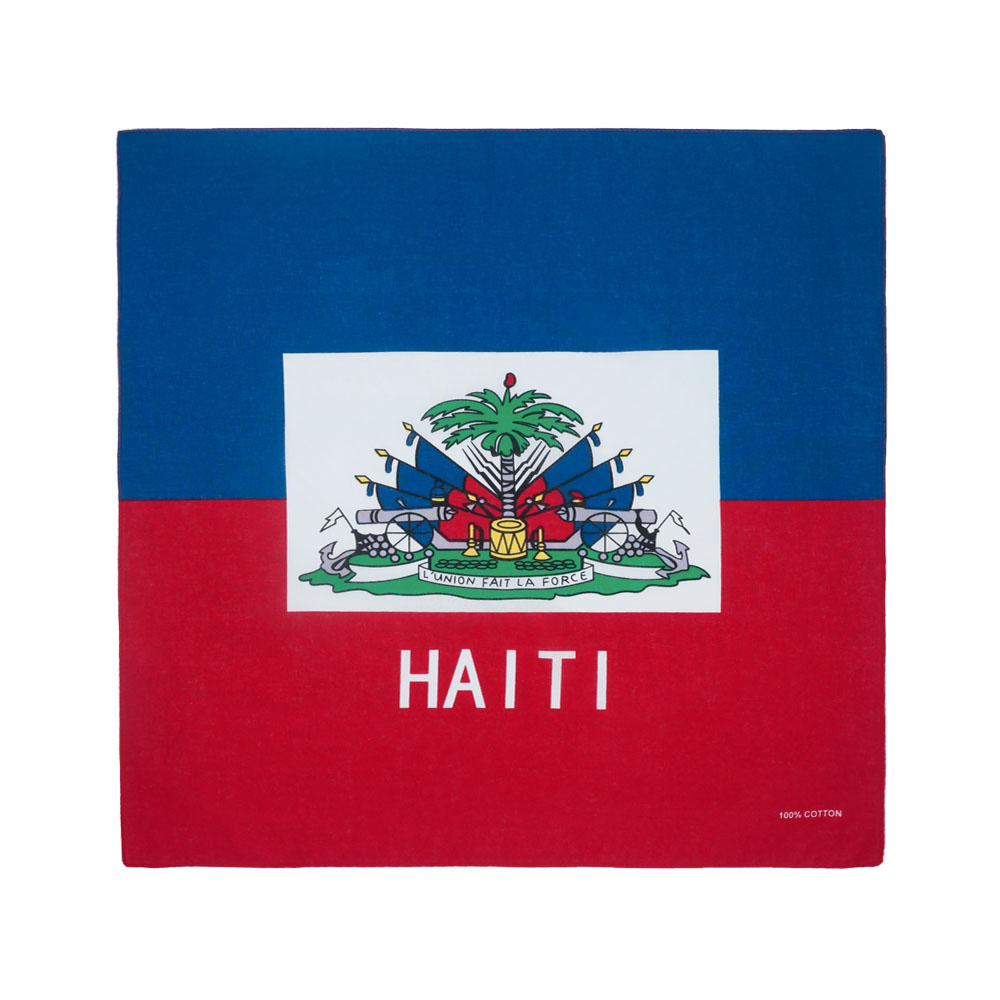 Running Gear Gifts For Women - Haiti bandeira bandana 100% algodão feminino