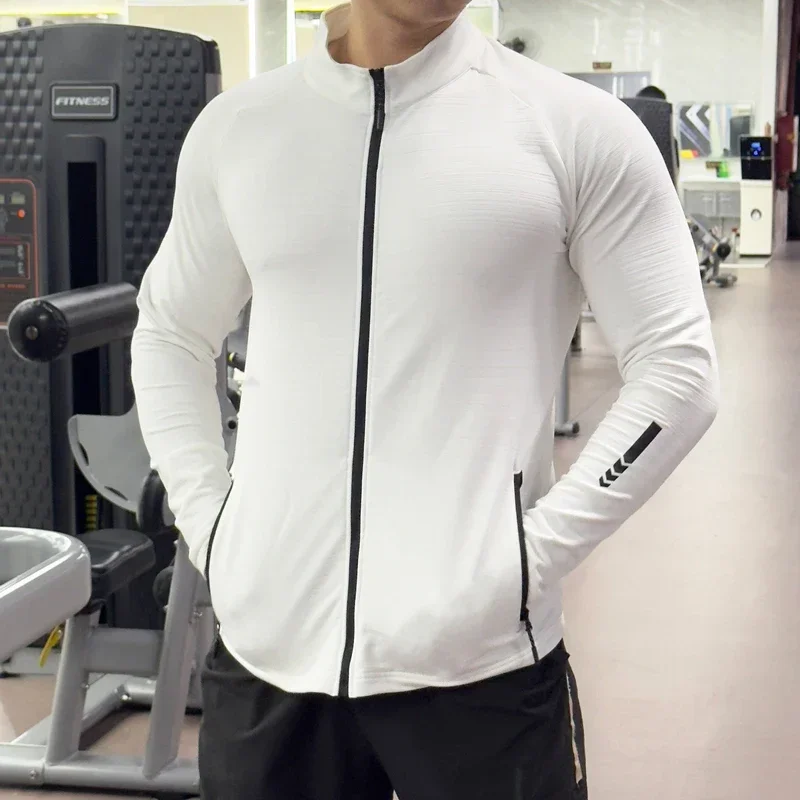 Jaqueta de ginástica masculina - Running Gear Jacket avaliação e preço
