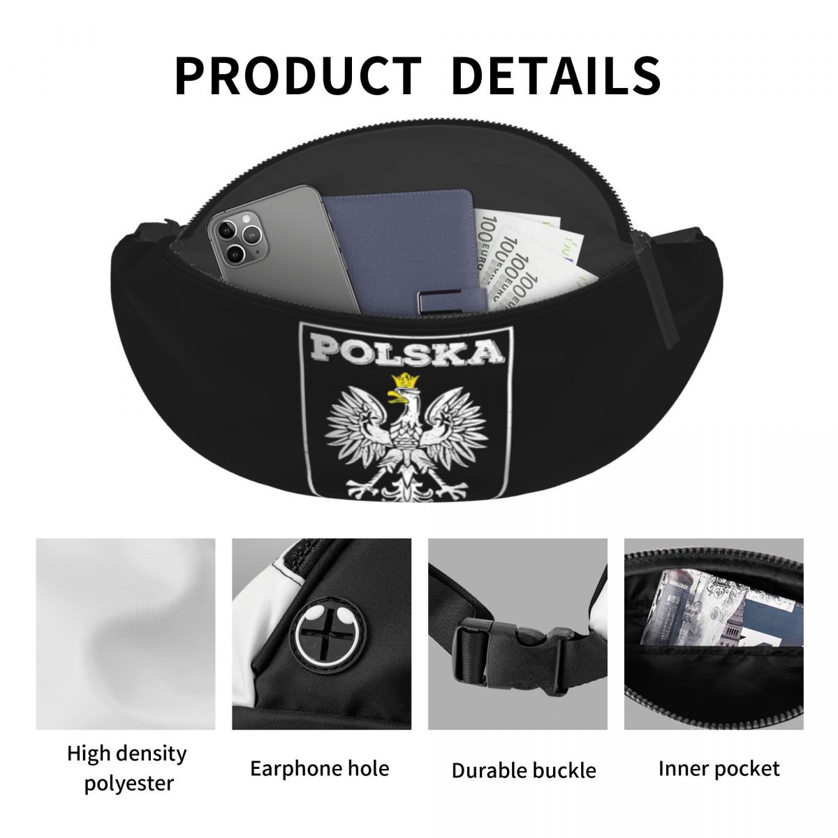 Bolsa de cintura crossbody pol - Running Gear Bag For Men avaliação e preço