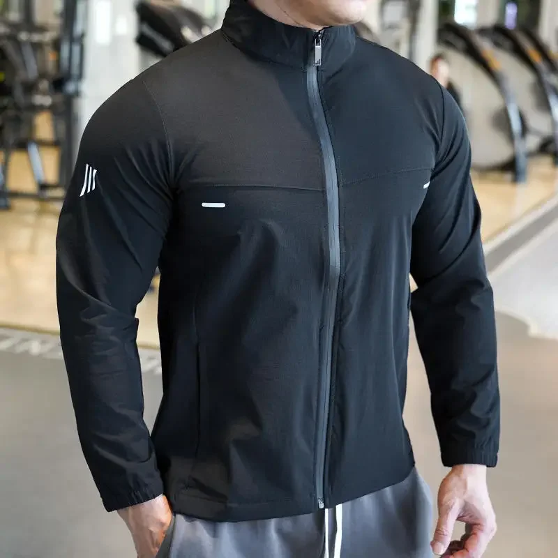 Gelo Seda Esportes Camisas Fin - Running Gear Jacket avaliação e preço