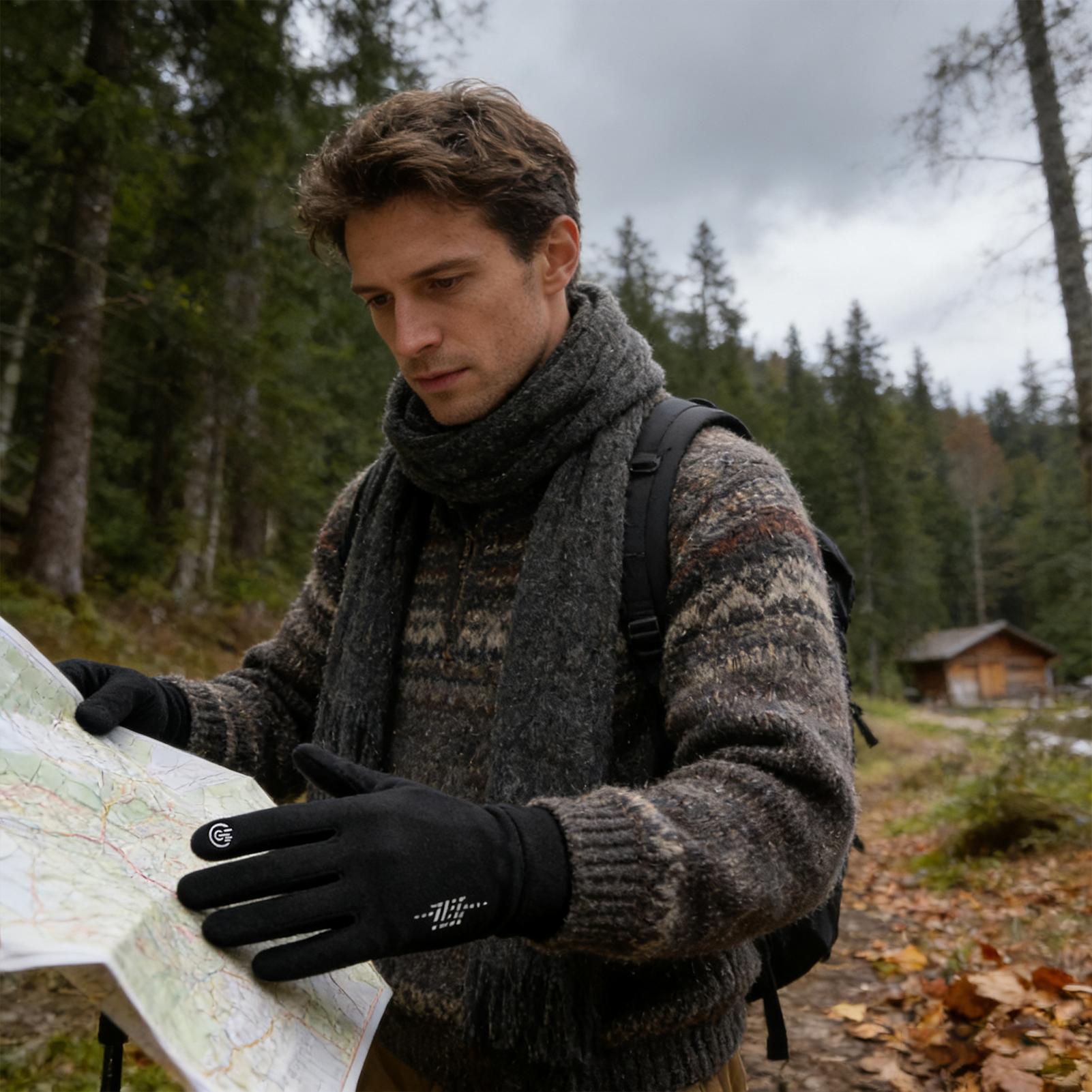 Luvas de ciclismo quentes dedo - Running Gear In Cold Weather avaliação e preço