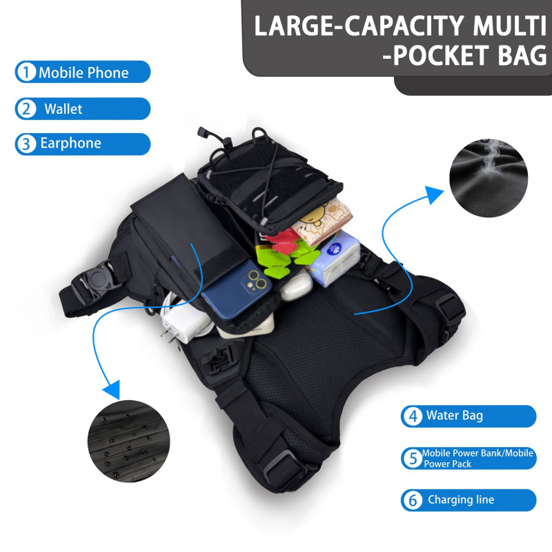 Colete Tático Novo 2026 com Bo - Running Gear Bag For Men avaliação e preço
